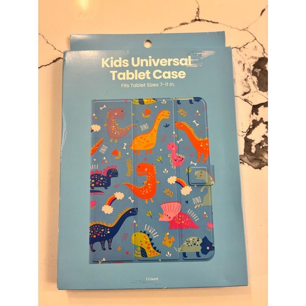 Kids Universal Tablet Case - Blue Dino Print